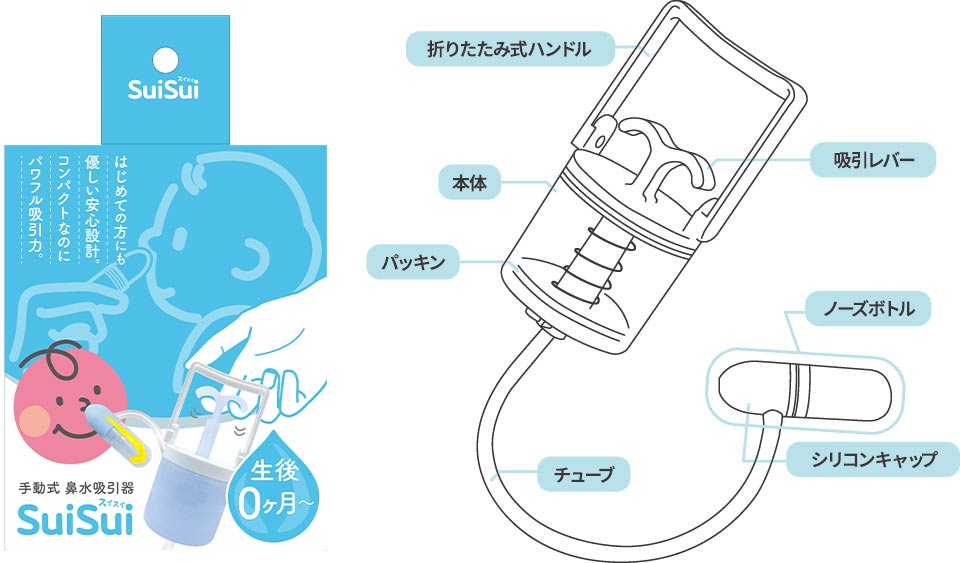 手動式 鼻水吸引器 SuiSui（スイスイ）