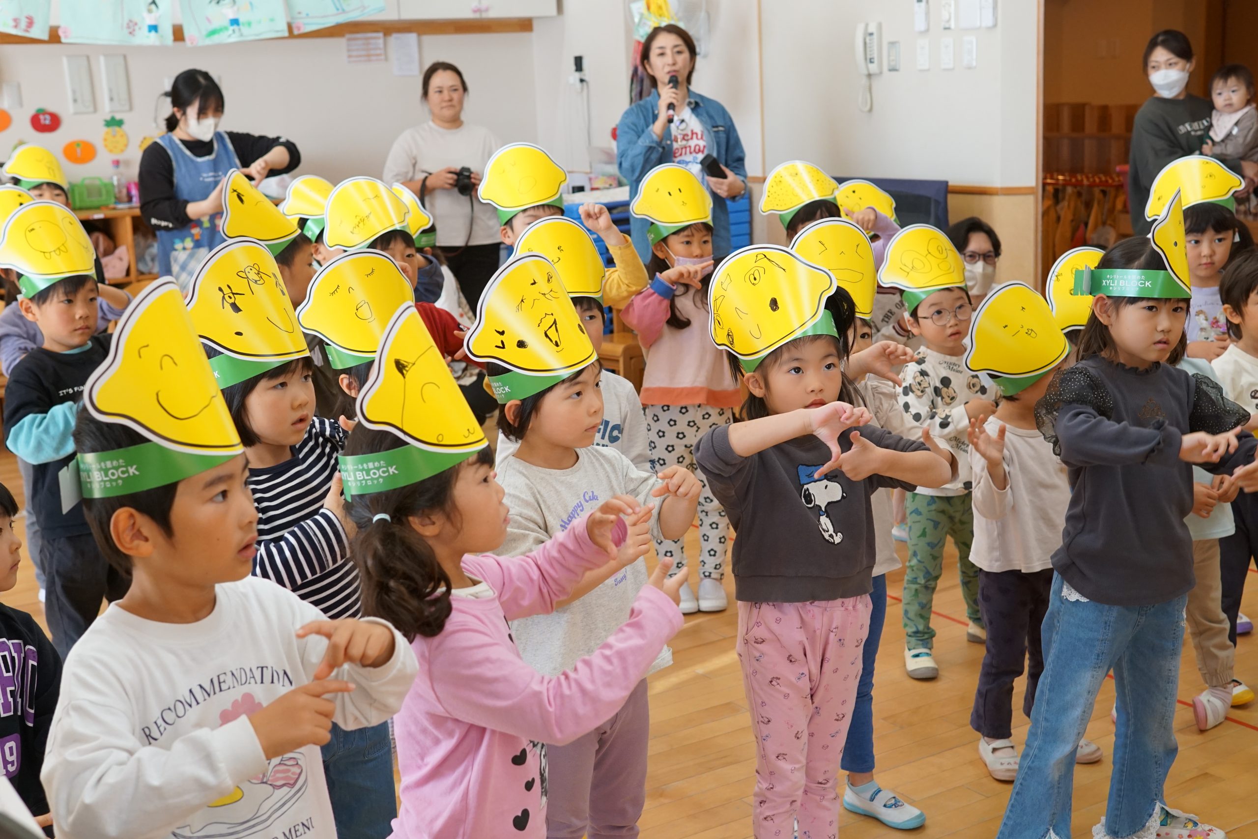 大盛り上がりの体操タイム！