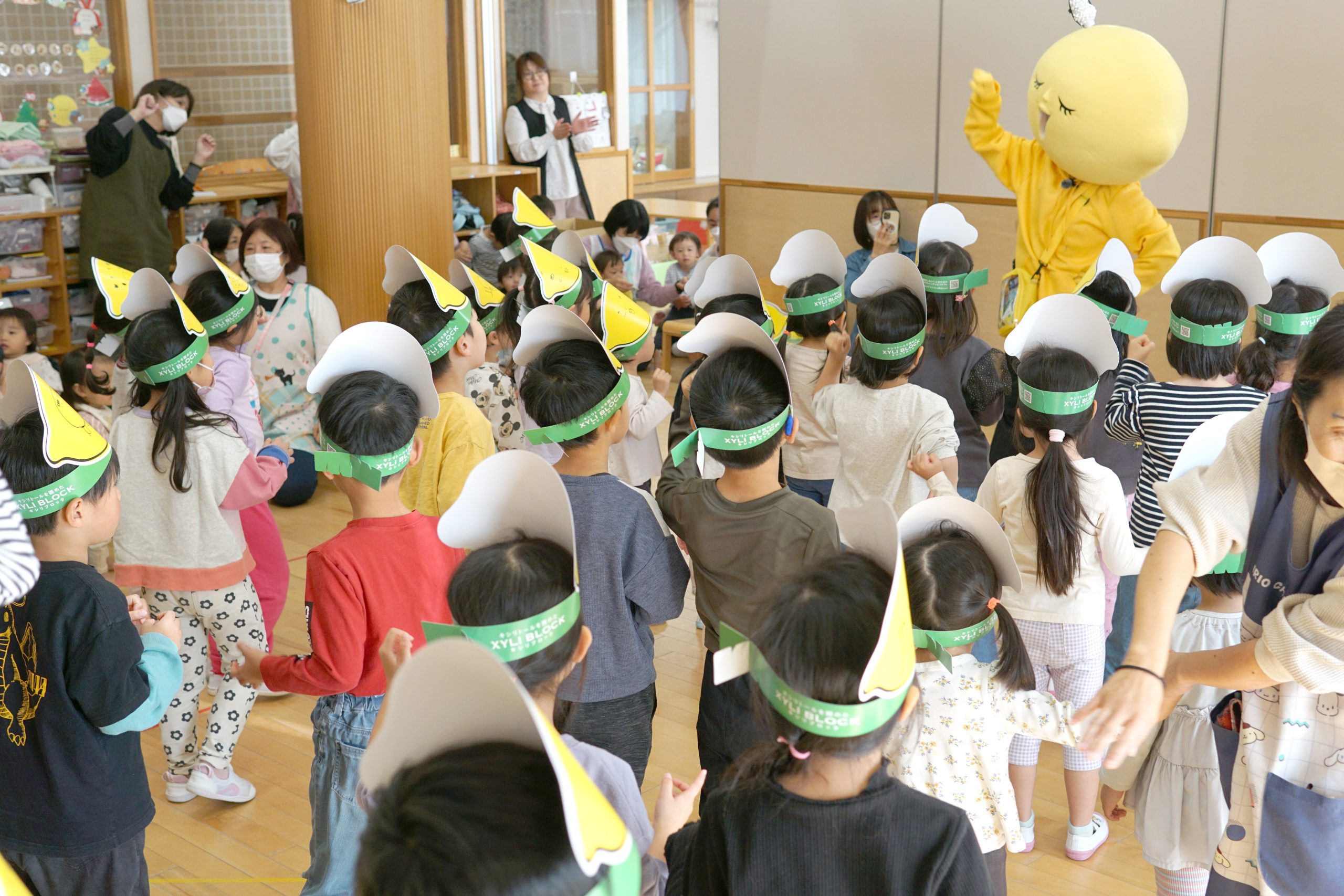 大盛り上がりの体操タイム！