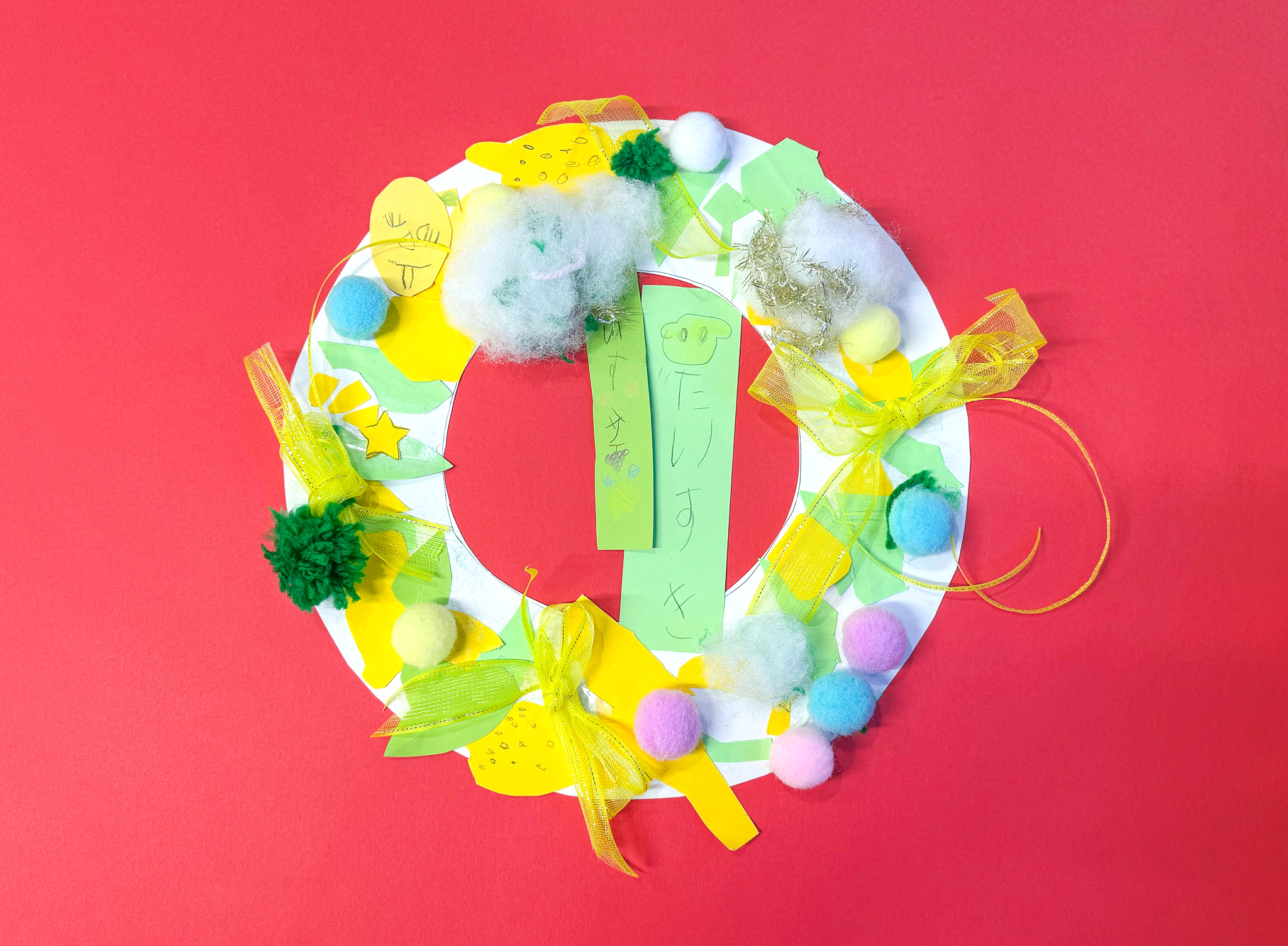 クリスマスリースには手書きで『だいすき』の文字まで！可愛いプレゼントありがとうございます♪